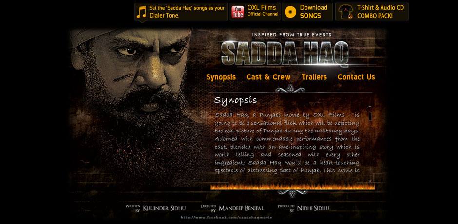 Sadda-Haq-Movie-Website-Design